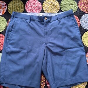 Peter Millar Ocean Blue Flat Front Shorts